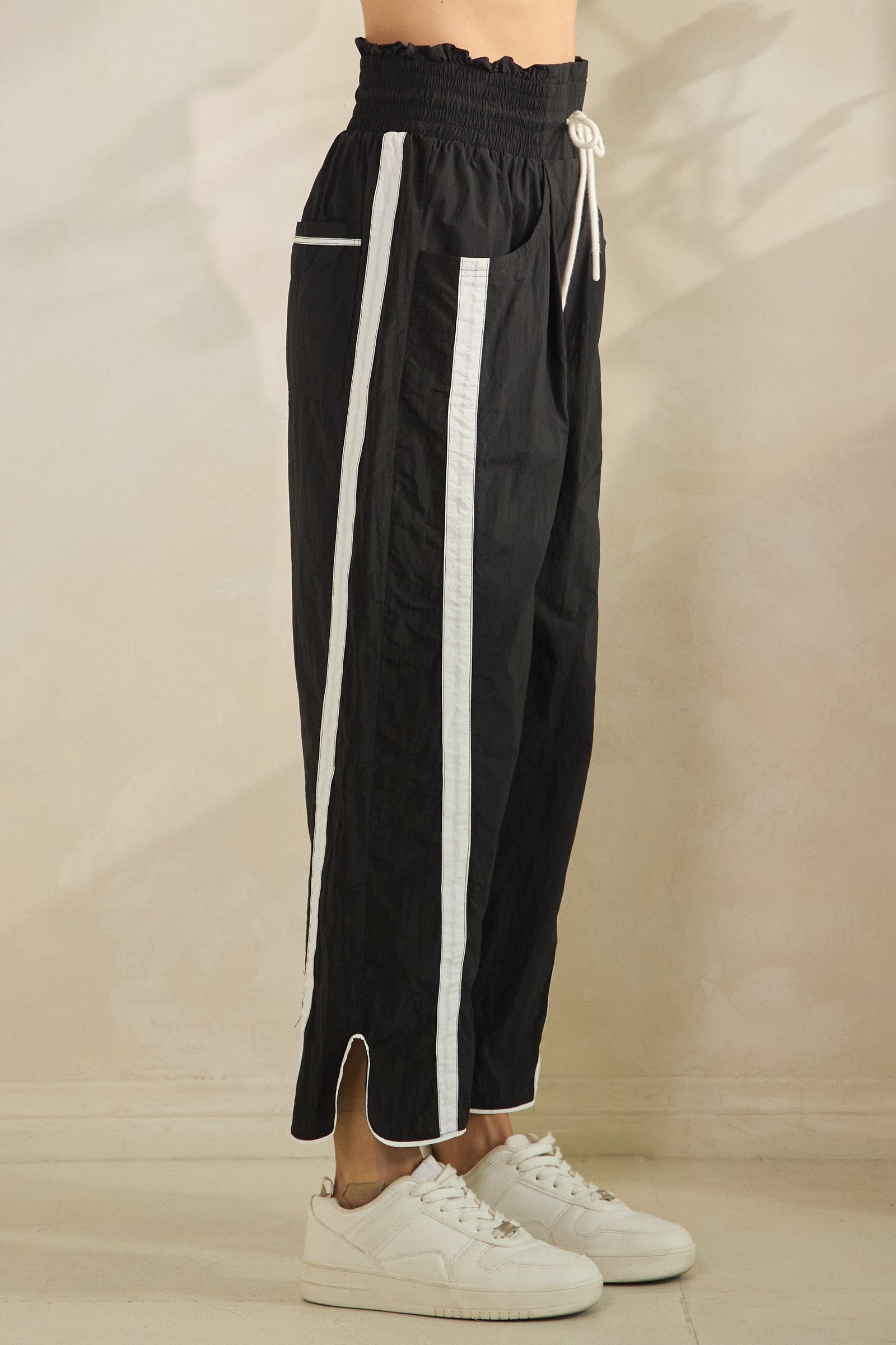 Viral Track Pants With Stripe Details