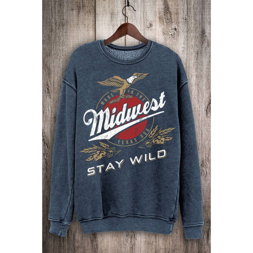 MIDWEST STAY WILD MINERAL SWEATSHIRTS