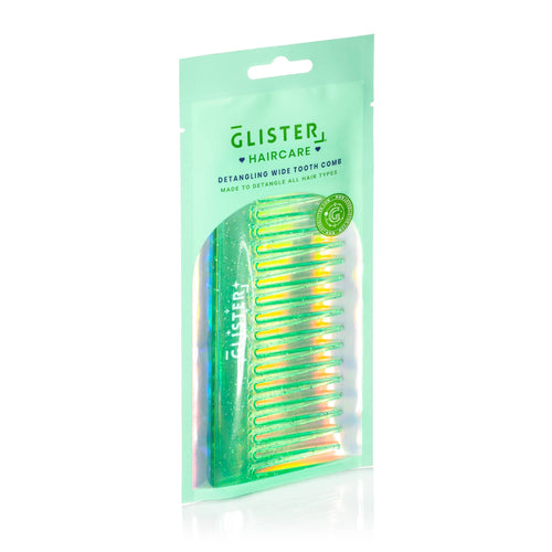 "Sparkle" Wide Tooth Detangling Comb | Glitter Finish