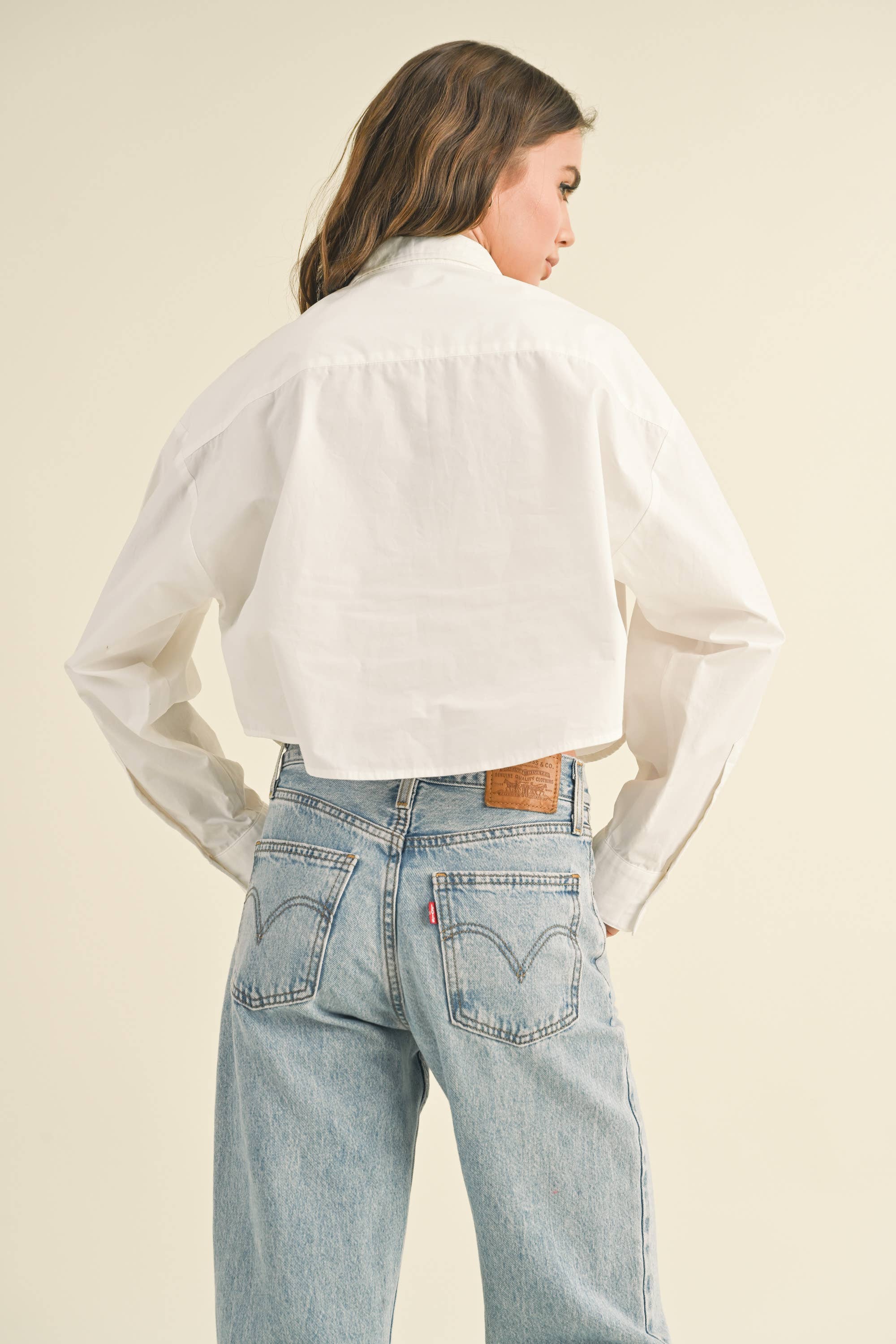 CROPPED BUTTONDOWN SHIRT
