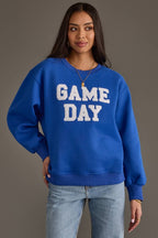 Royal Blue & White Game Day Sweatshirt