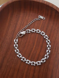 Forte 18K Gold Non-Tarnish Flat Chain Bracelet