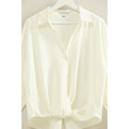 Button-Down Blouse With Flowing Fit