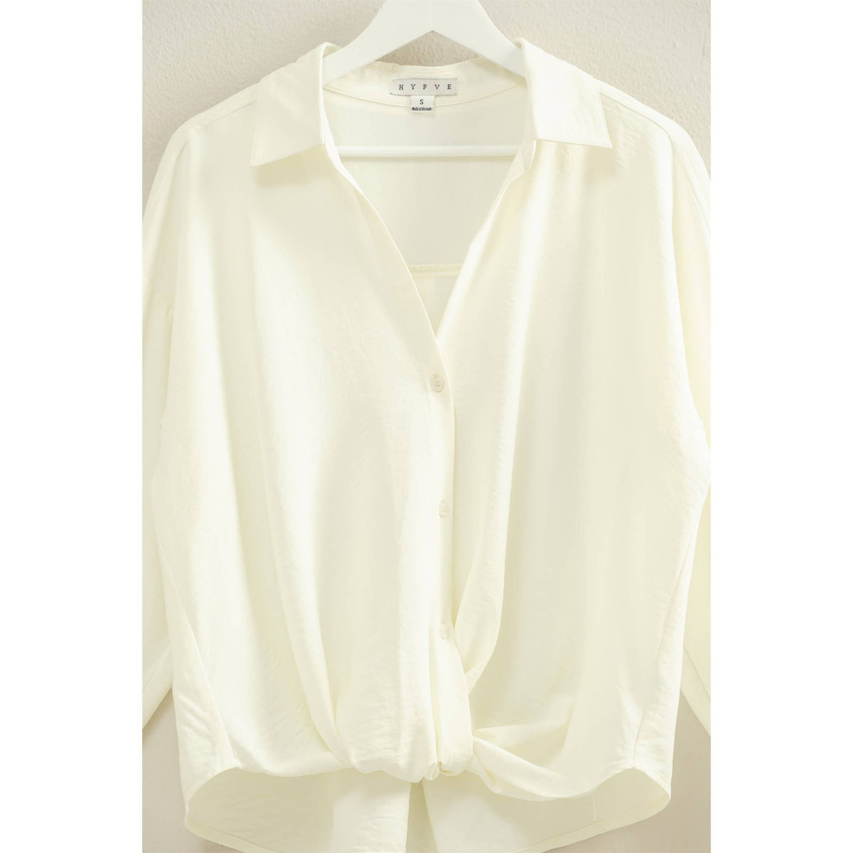 Button-Down Blouse With Flowing Fit