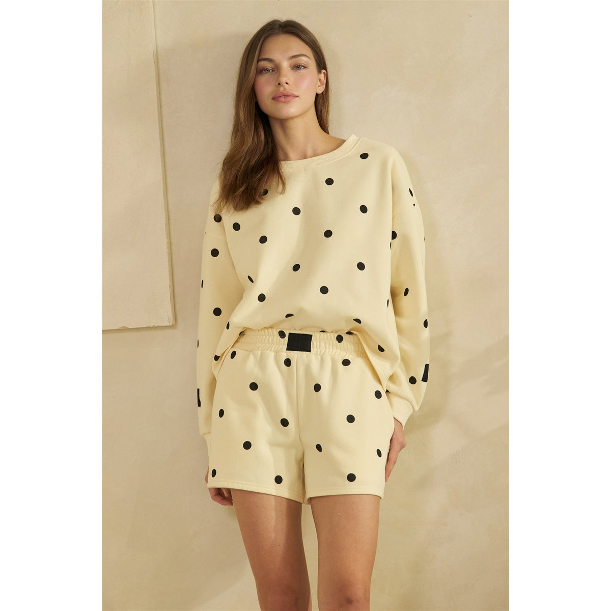 Polka Dot White & Black Set
