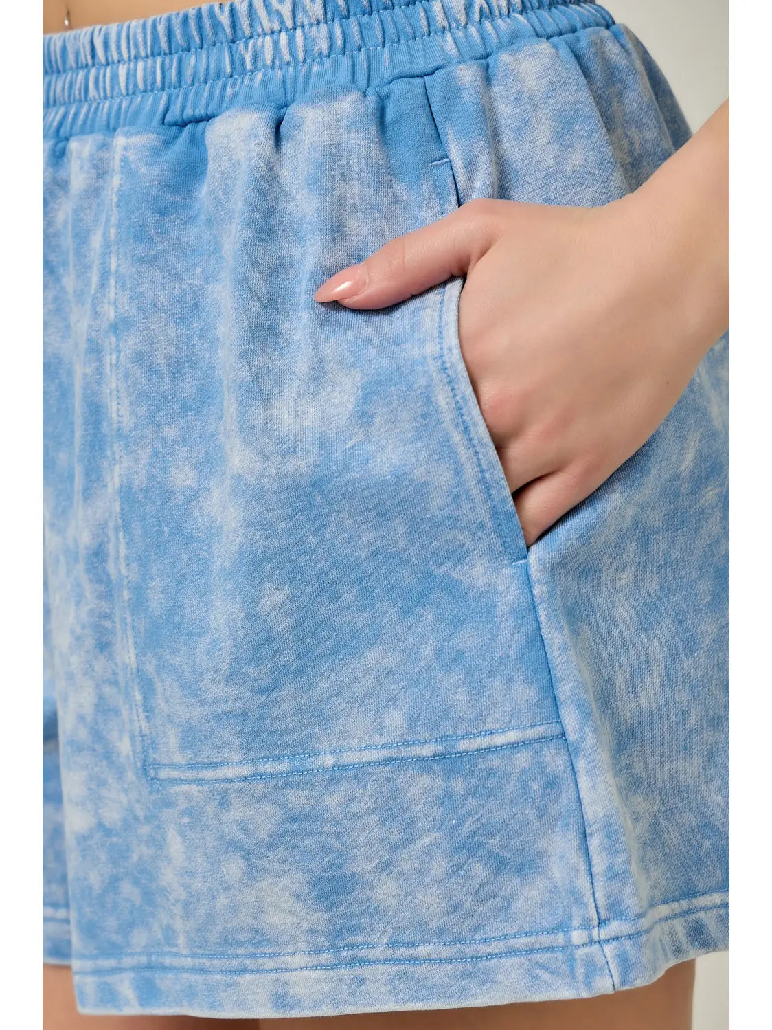 Acid Washed French Terry Shorts