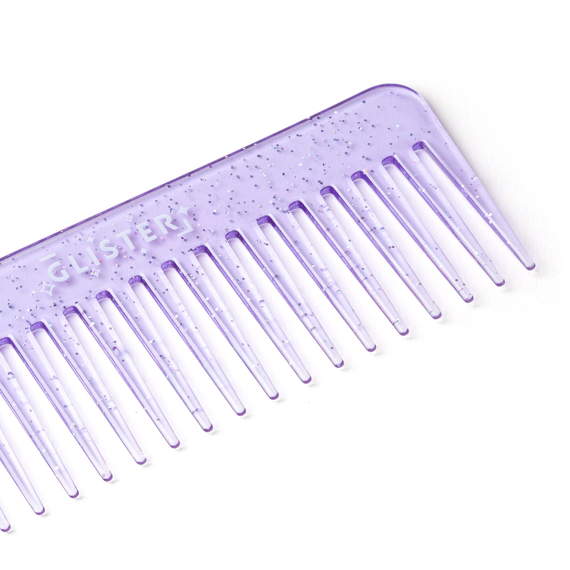 "Sparkle" Wide Tooth Detangling Comb | Glitter Finish