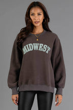 Charcoal & Mint Midwest Sweatshirt
