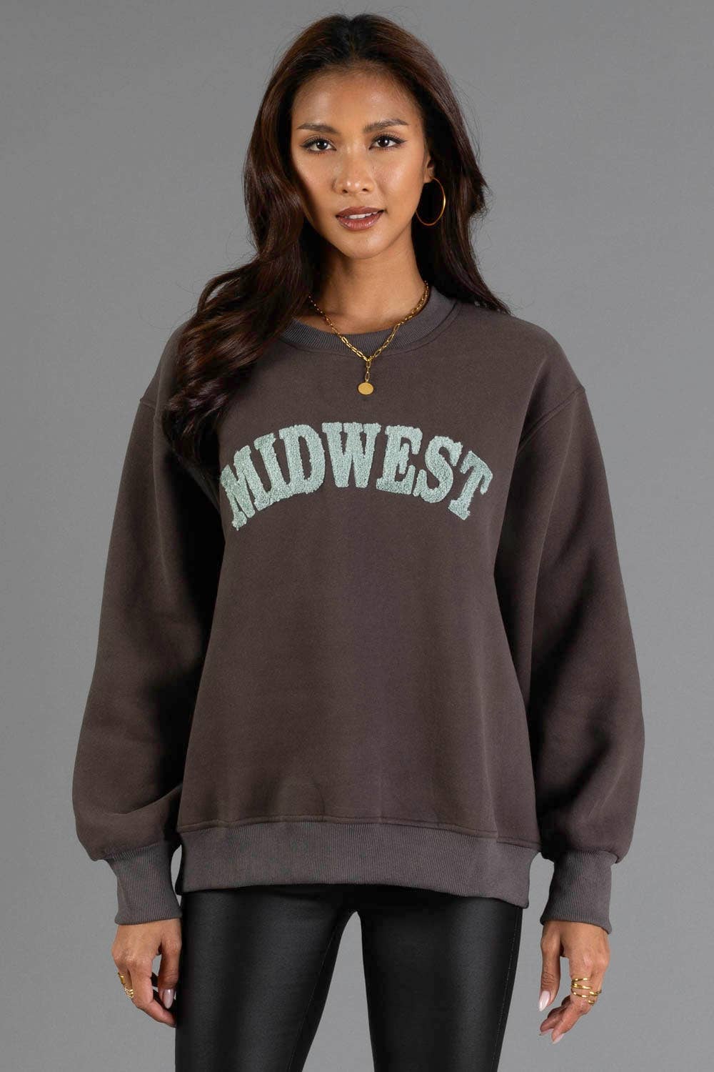Charcoal & Mint Midwest Sweatshirt