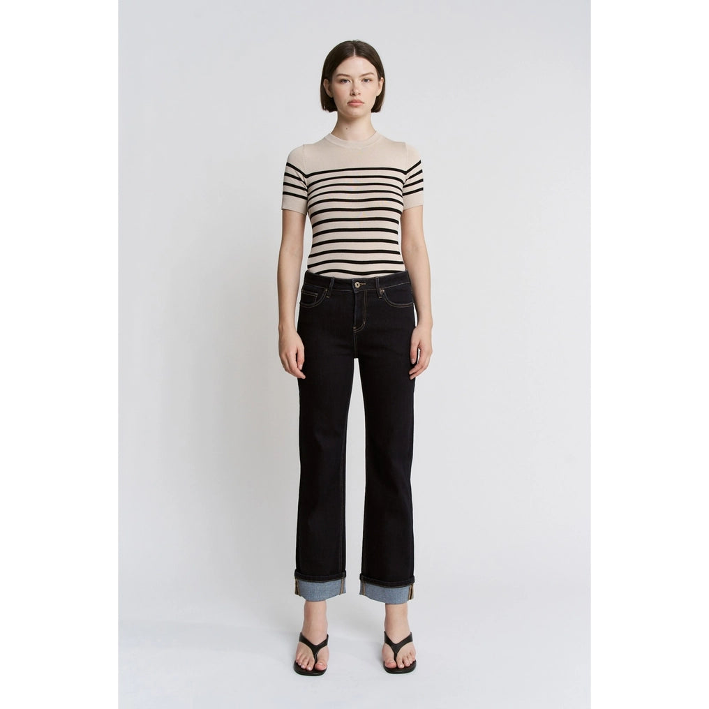 Mica Mid Rise - Raw Blue