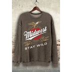 MIDWEST STAY WILD MINERAL SWEATSHIRTS
