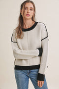 White & Black Sweater