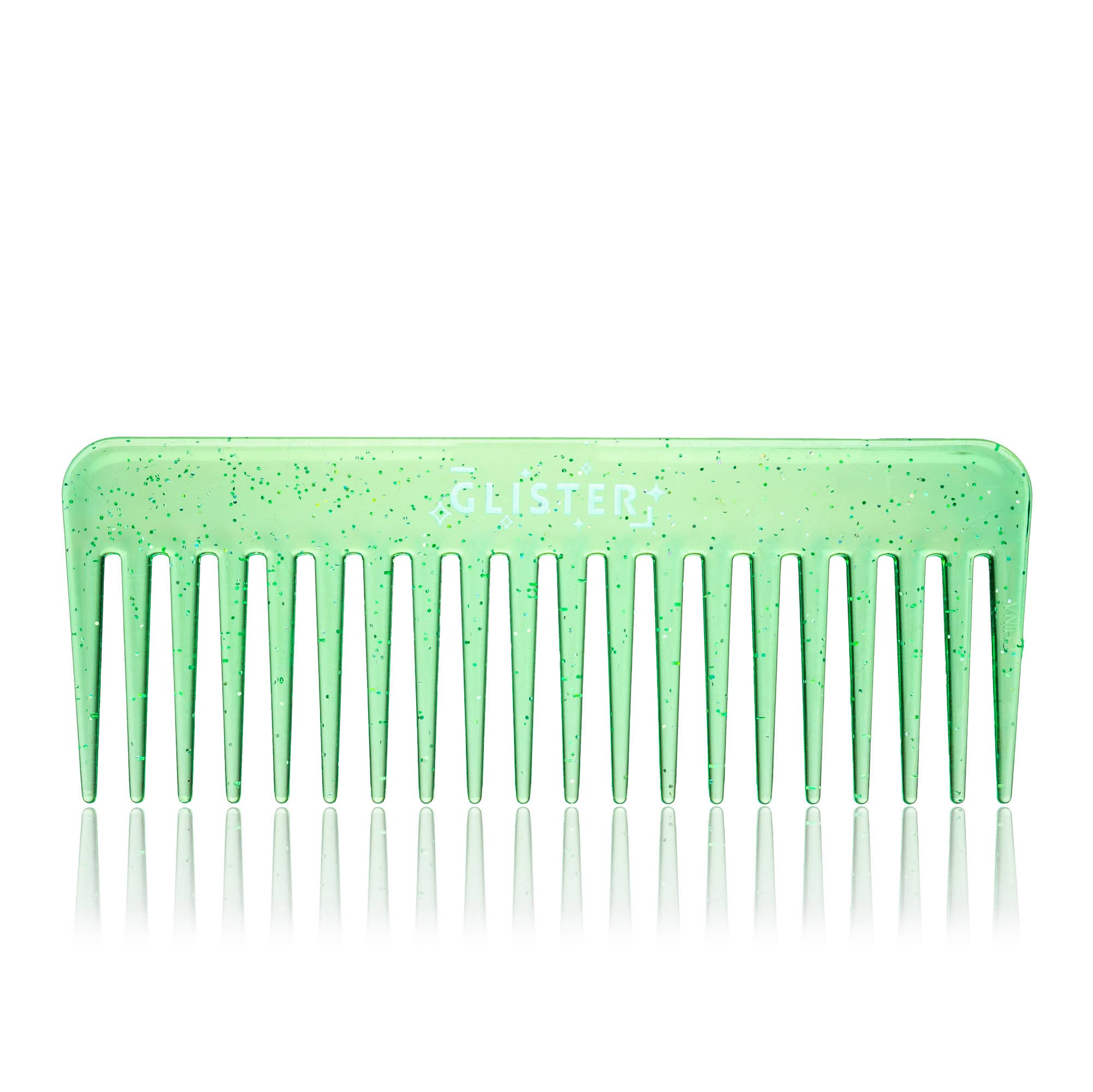 "Sparkle" Wide Tooth Detangling Comb | Glitter Finish