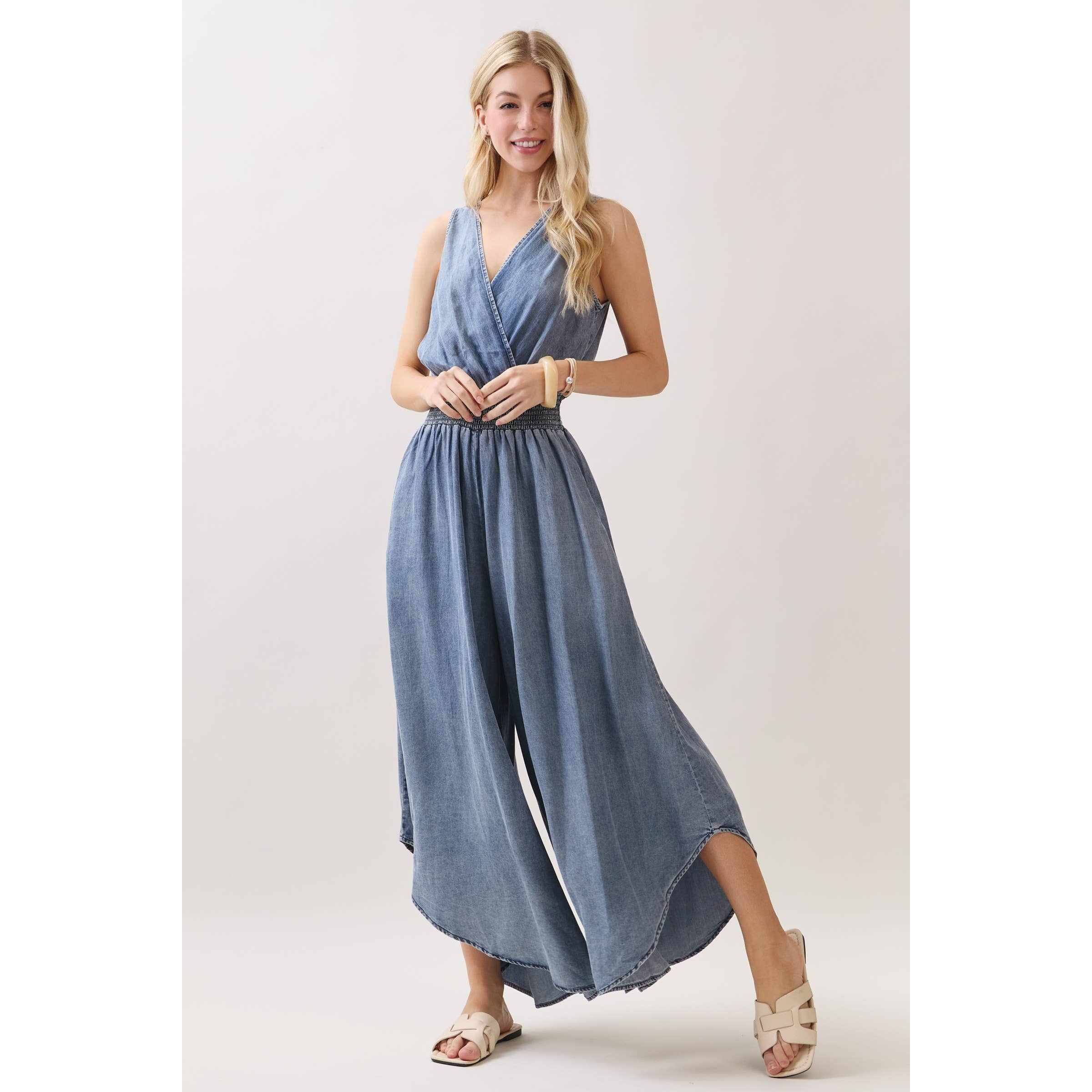 WASHED TENCEL JUMPSUIT