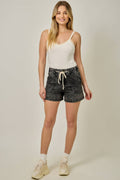 Alix Denim Washed Pull-On Shorts