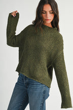 Soft Brushed Mock Neck Sweater