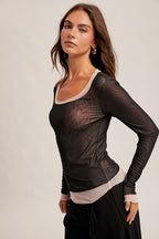 Rachel Mesh Top