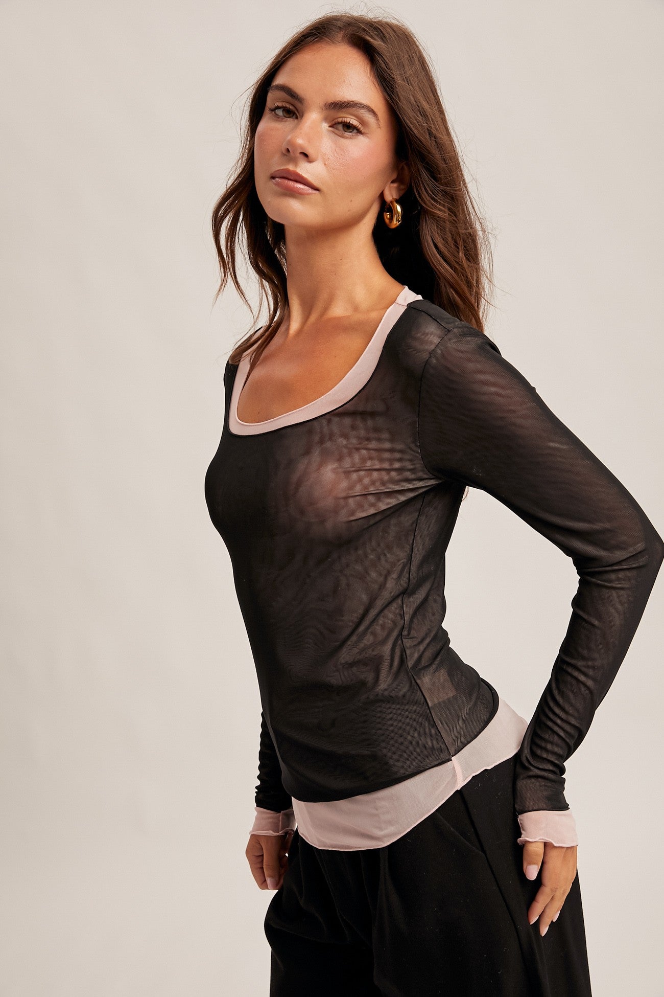 Rachel Mesh Top