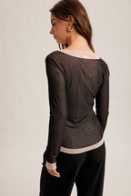 Rachel Mesh Top