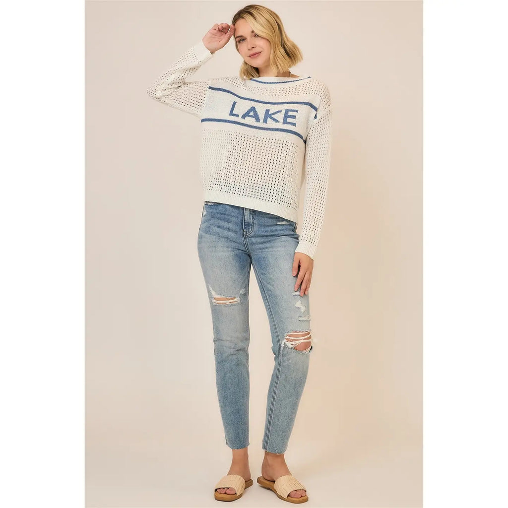 Lake Life Crochet Sweater