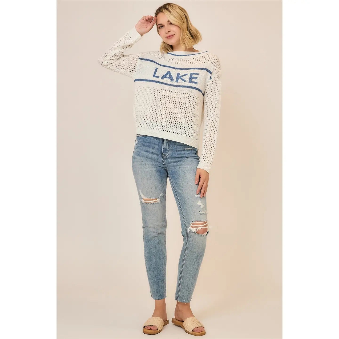 Lake Life Crochet Sweater