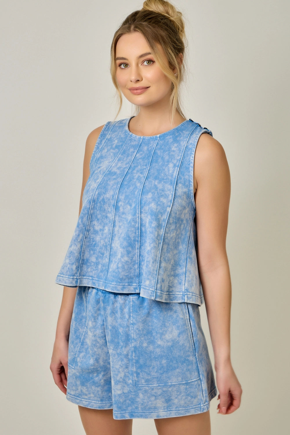 Acid Washed French Terry Swing Top