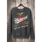 MIDWEST STAY WILD MINERAL SWEATSHIRTS
