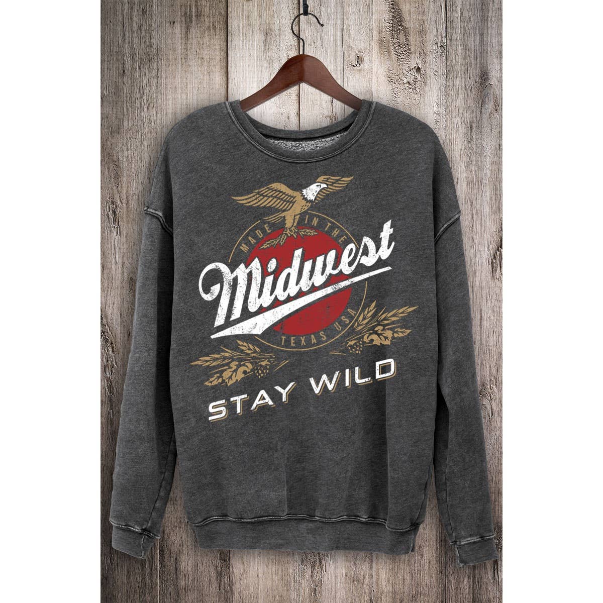 MIDWEST STAY WILD MINERAL SWEATSHIRTS