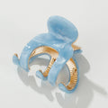 Jade Coastal Octopus Metal Claw Clip - Small