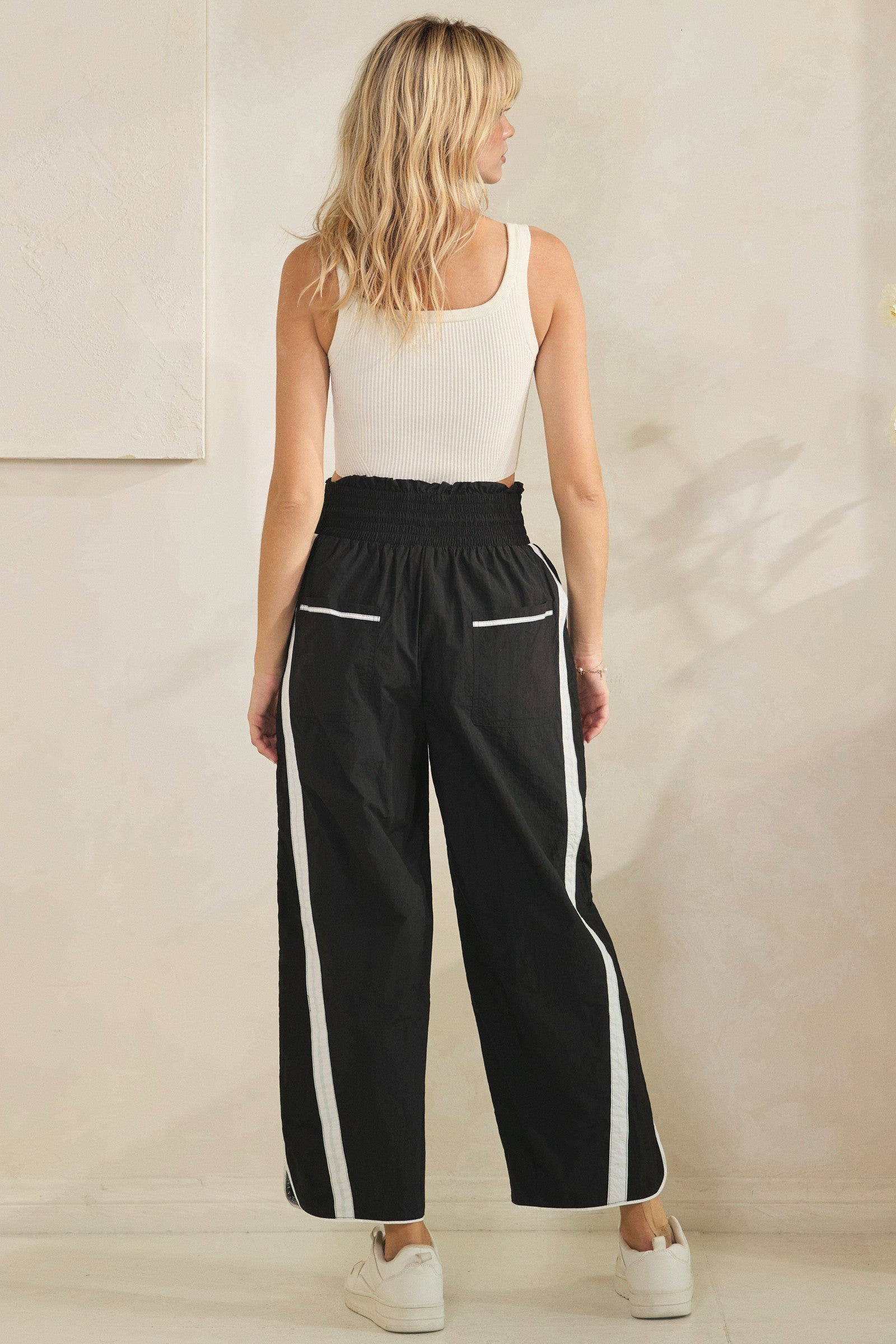 Viral Track Pants With Stripe Details