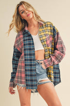 Neela Multi Color Plaid Flannel Shirt
