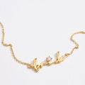Gold Dipped “Bride” Script Necklace