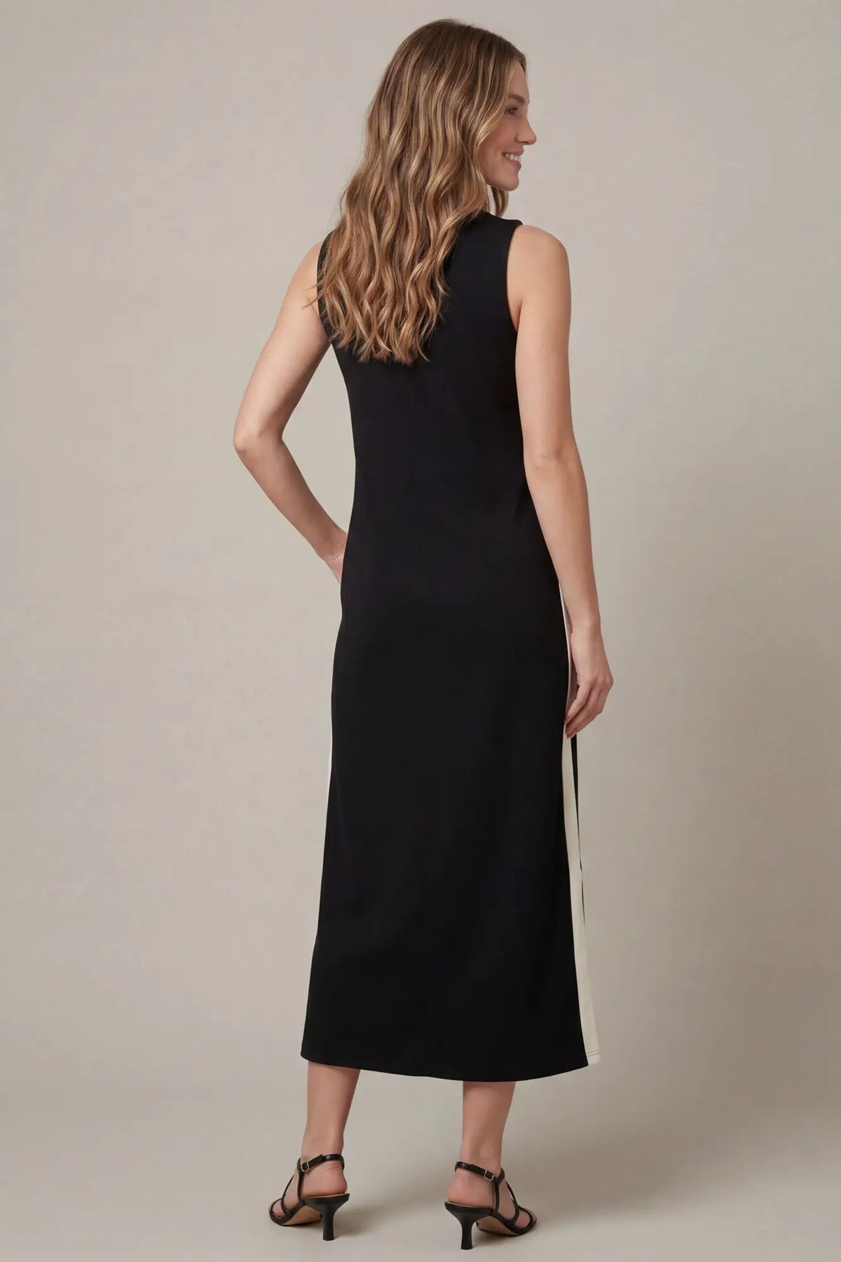 Black long Stripped Dress
