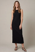 Black long Stripped Dress
