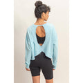 Cross Detail Open Back Long-Sleeve Top