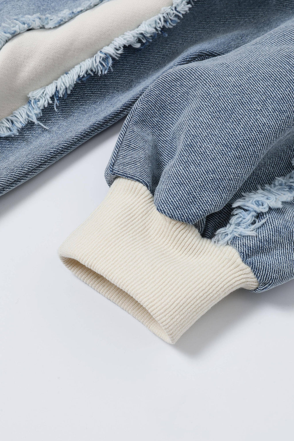 Cassie Denim Hybrid Hoodie