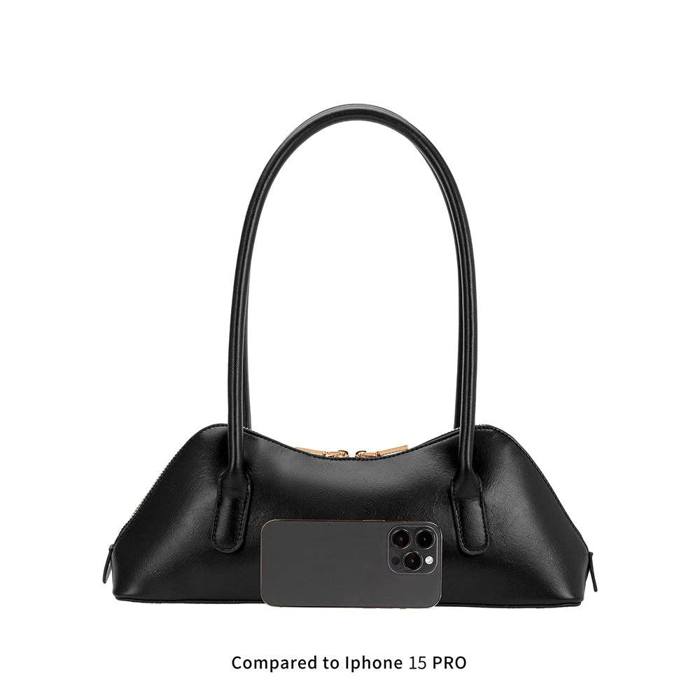 Dakota Black Recycled Vegan Shoulder Bag Pre-Order 11/15
