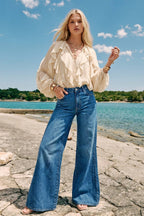 Sheer Ruffled Top
