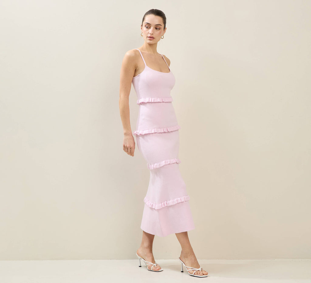 Kiera Knit Tiered Maxi Dress