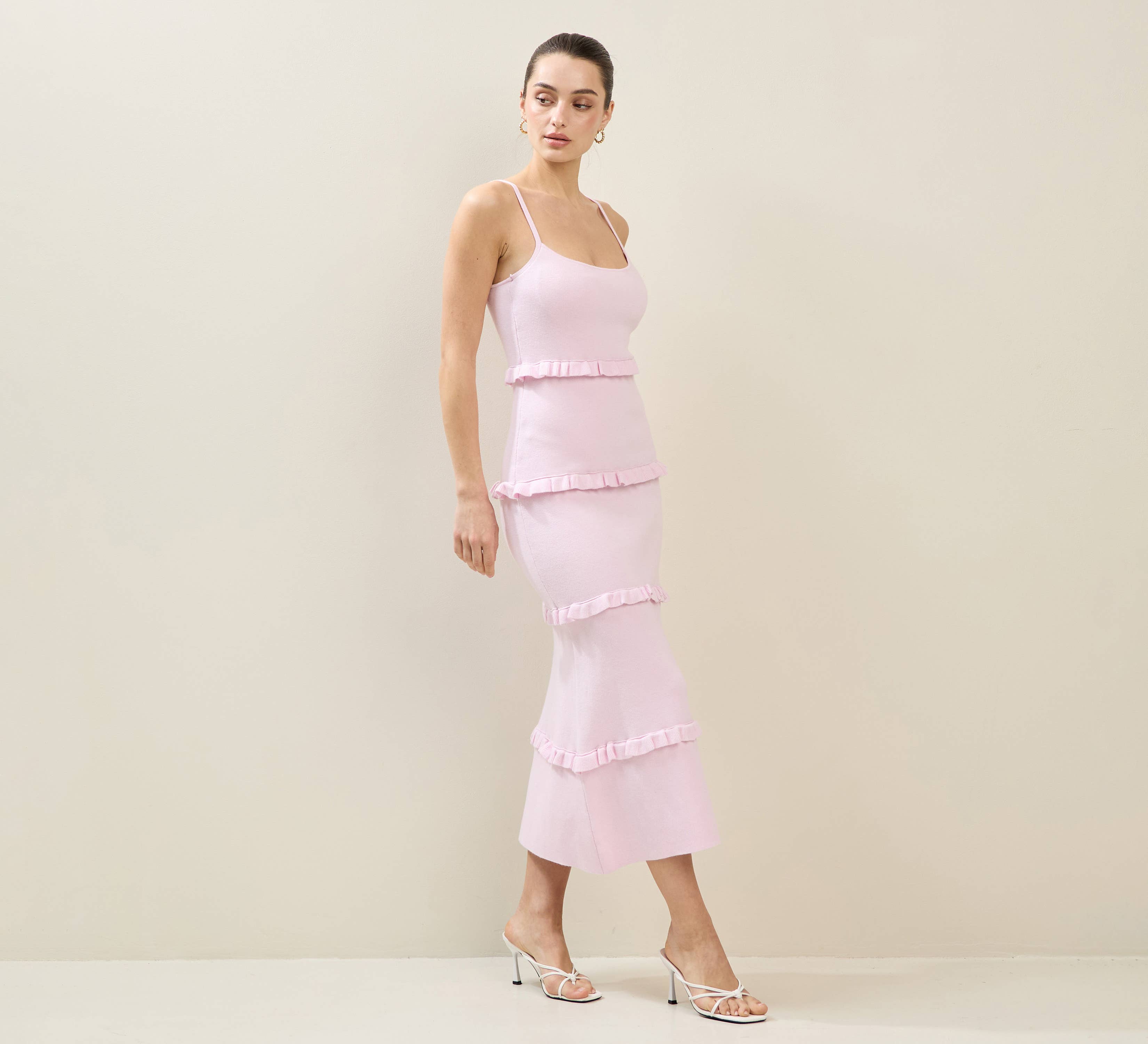 Kiera Knit Tiered Maxi Dress