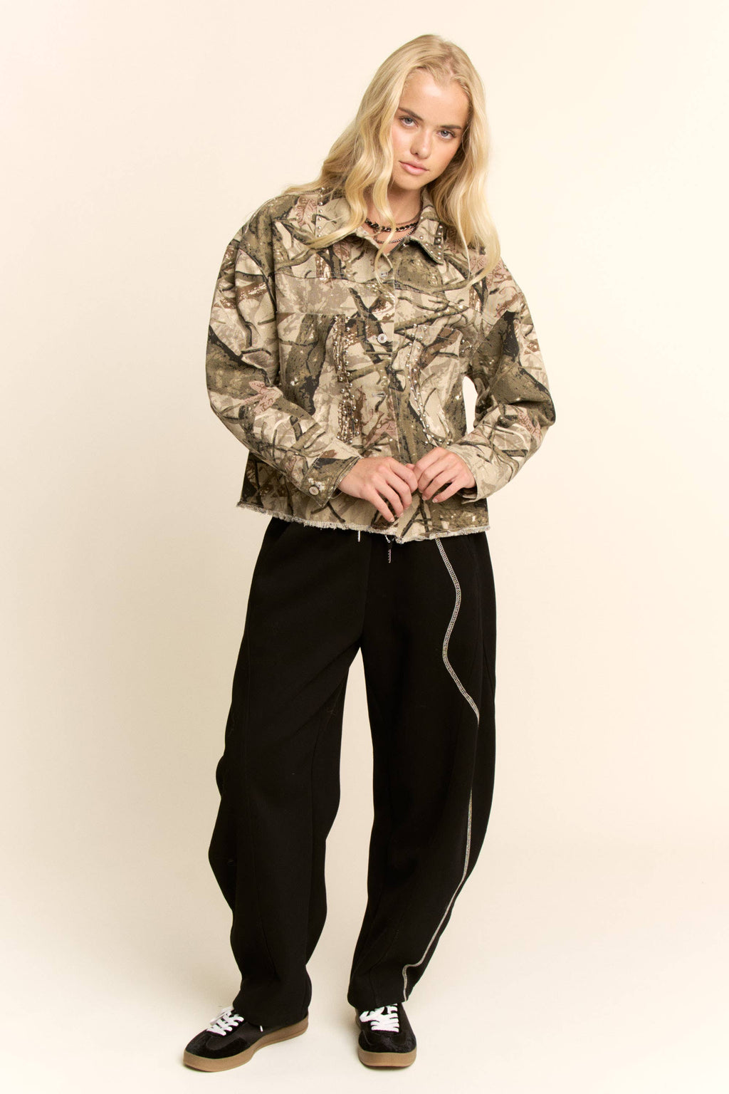 CARDI CAMO DENIM JACKET