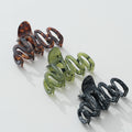 Willow Vintage Acetate Squiggle Claw Clip - Large