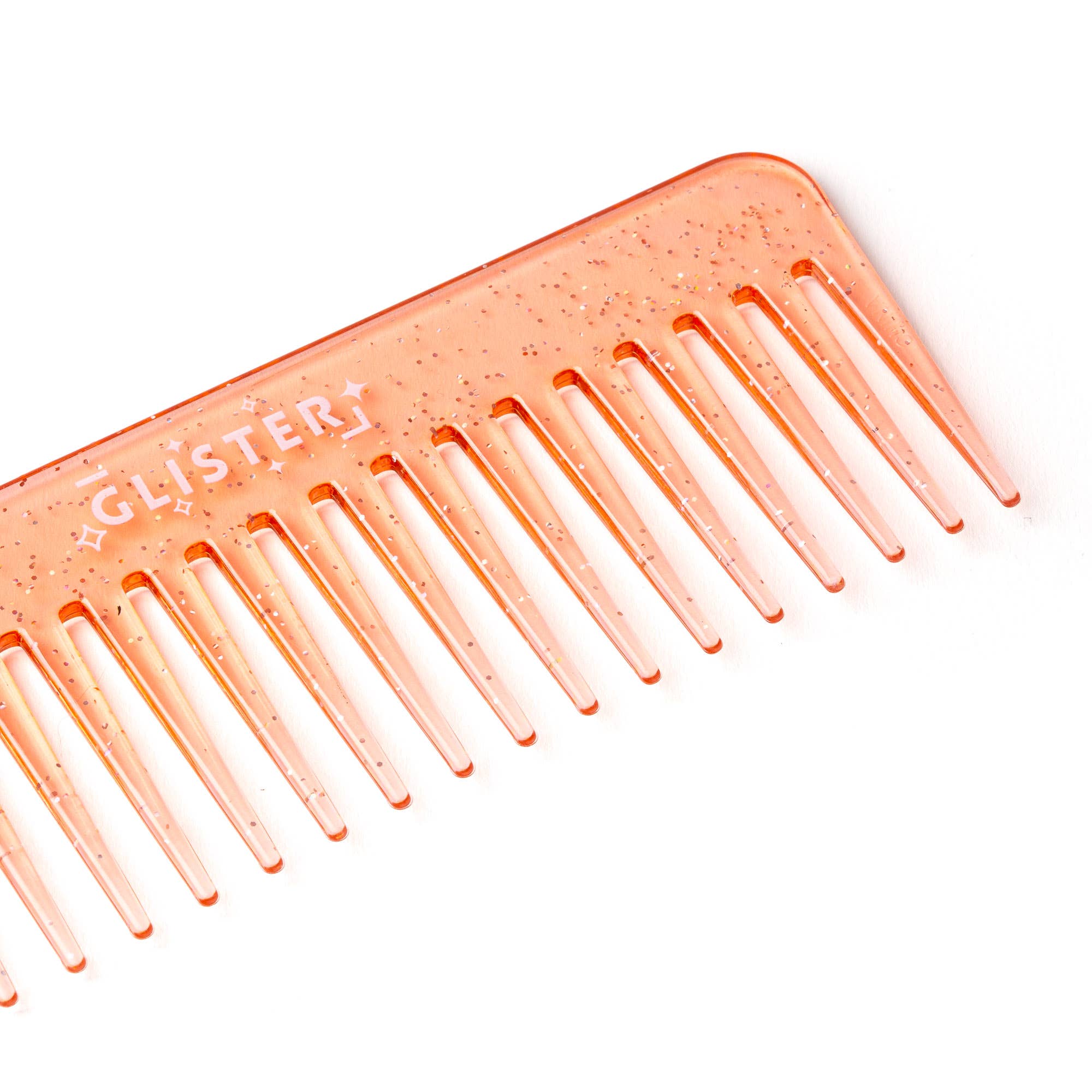"Sparkle" Wide Tooth Detangling Comb | Glitter Finish