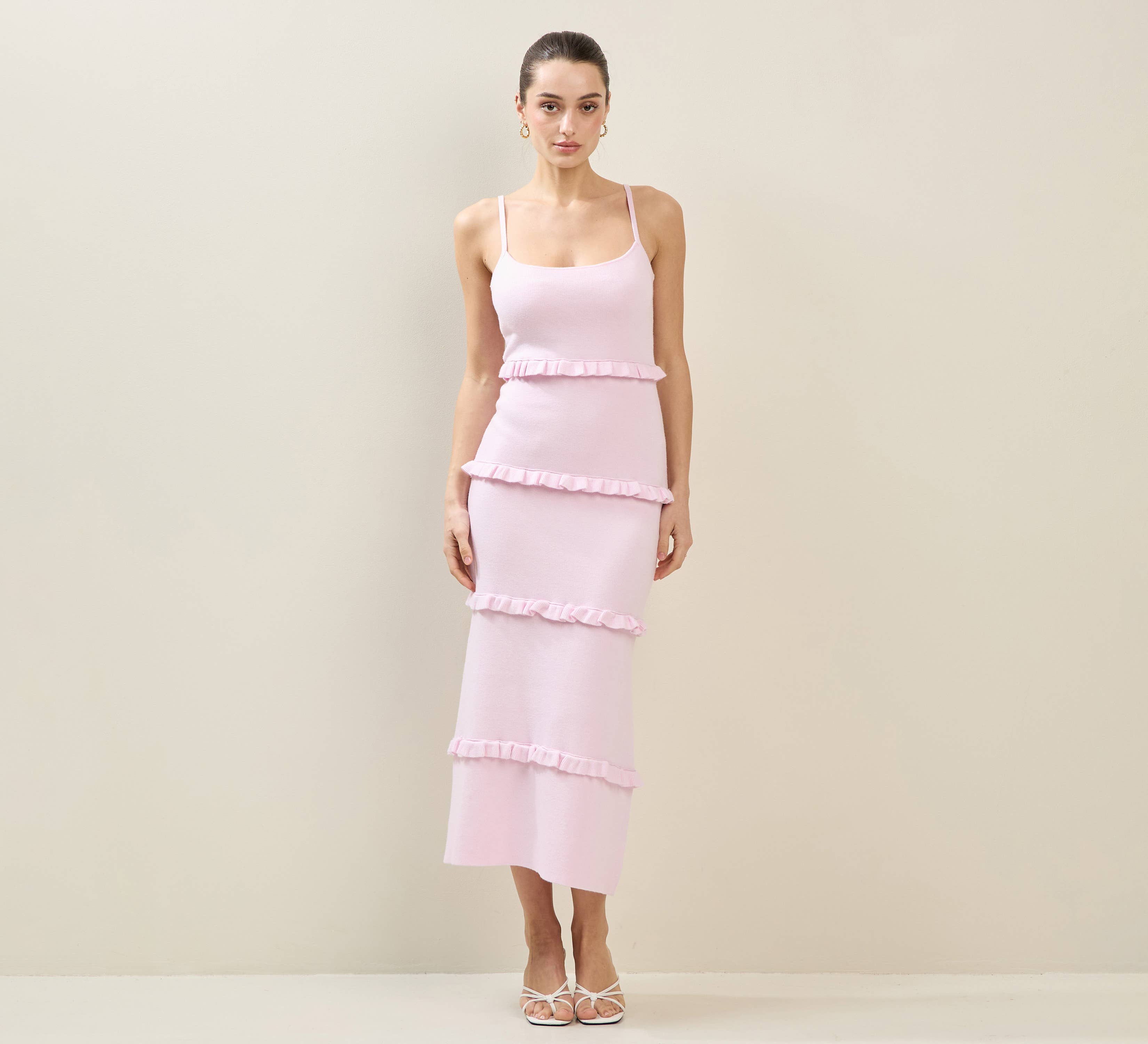 Kiera Knit Tiered Maxi Dress