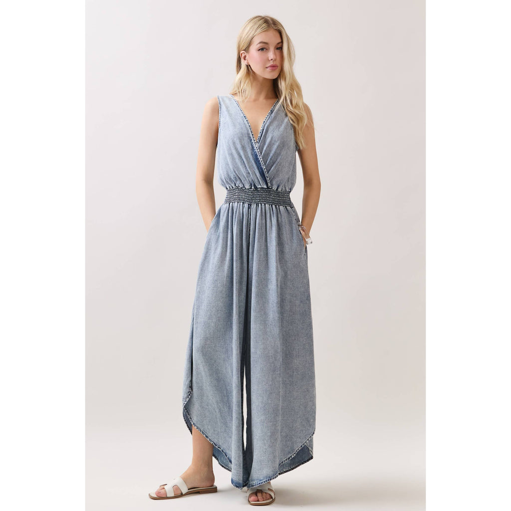 WASHED TENCEL JUMPSUIT