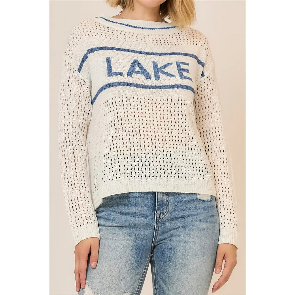Lake Life Crochet Sweater