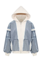 Cassie Denim Hybrid Hoodie