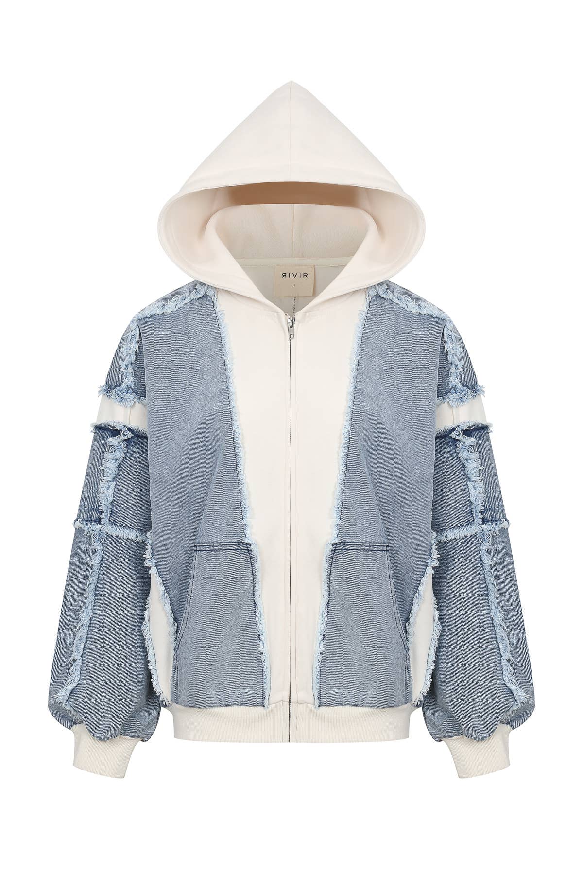 Cassie Denim Hybrid Hoodie
