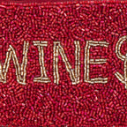 Wines Seed Beaded Coin Purse