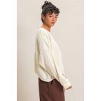 Mineral Wash Waffle Open Back Top